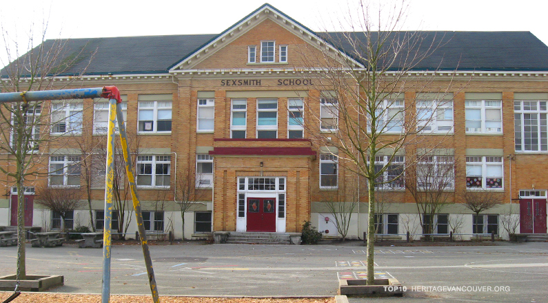 3. Vancouver Schools – J.W. Sexsmith Elementary School (1912 & 1913) [lost]