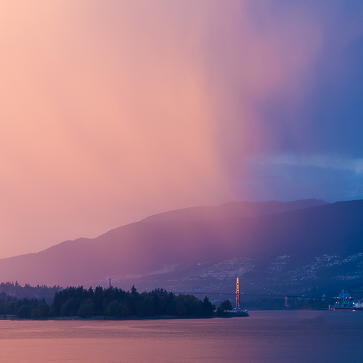 Lions Gate Bridge Sunset