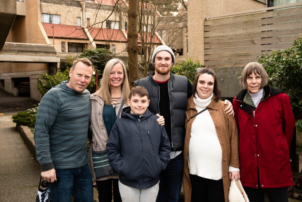 L to R: Mike, Christie, (their son) Jesse, Matt, Dani, Nancy