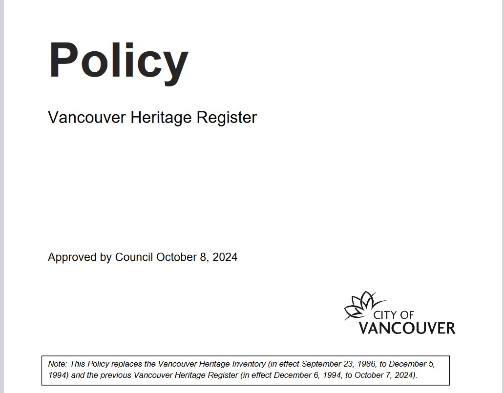 9. 2024 Heritage Register Update