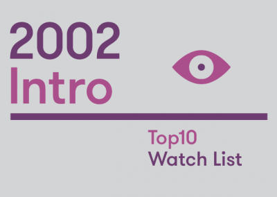 Introduction – 2002 Top10 Watch List
