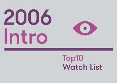 Introduction – 2006 Top10 Watch List