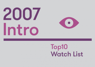 Introduction – 2007 Top10 Watch List