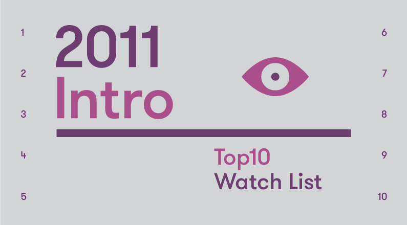 Introduction – 2011 Top10 Watch List