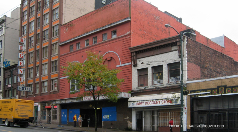 4. Hastings Street (Cambie to Main); Pantages Theatre No.1 (1907); Ralph Block; Woodward’s